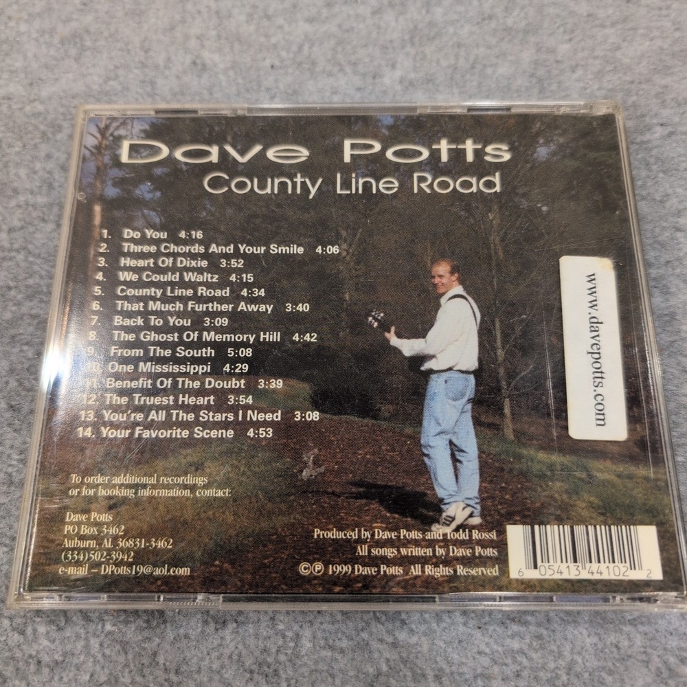 Dave Potts County Line Road CD Album Music Todd Rossi Production - Picture 2 of 2